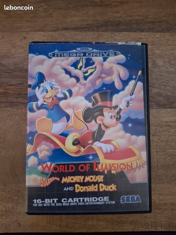 World of Illusion – Mega Drive – Boîte + Cartouche – Testé (image 1)