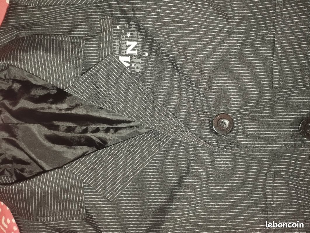 Veste noir 4 ans noir avec des rayures legere (image 8)