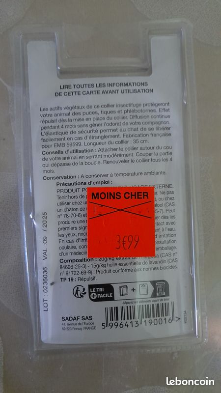 Collier insectifuge Snoby neuf (image 2)