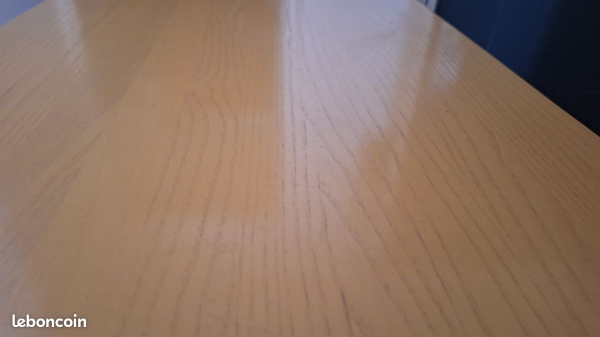 Commode contemporaine en rotin laqué et bois massif en bon état (image 5)