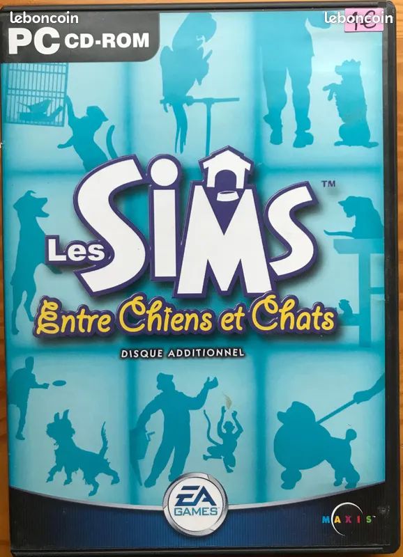 🕹💻📀 les SIMS entre chiens et chats... ©2002 (CDRom-Vintage) (image 1)