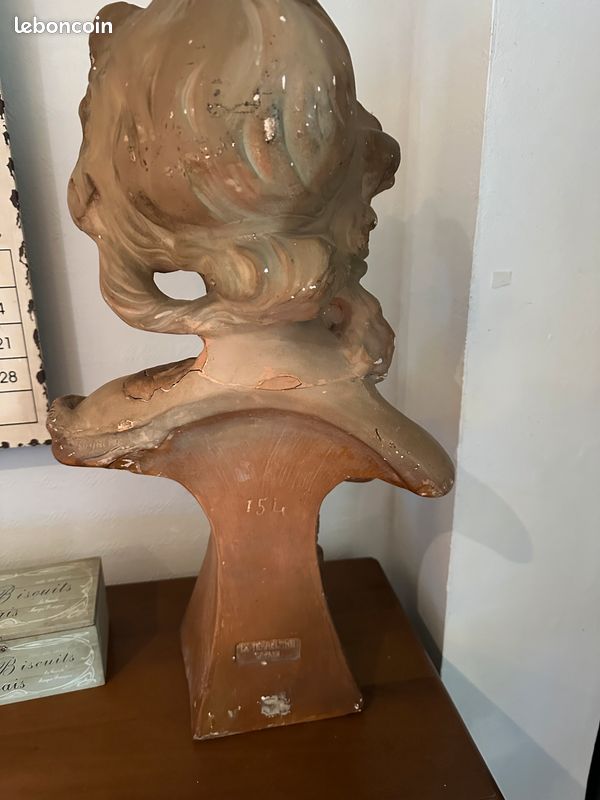 Buste Bacchante Art nouveau (image 2)