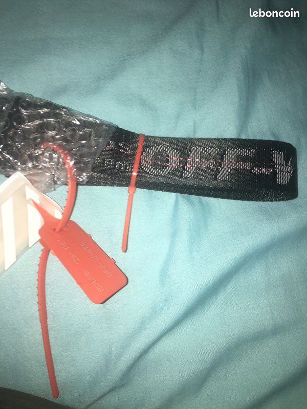 Ceinture off white noir (image 6)