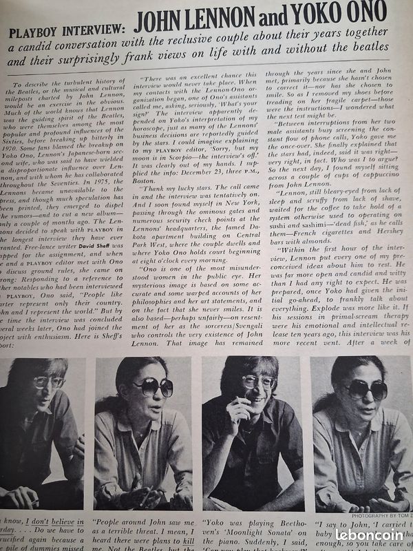 Numero playboy americain original collector et historique pour les fans de John Lennon (image 2)