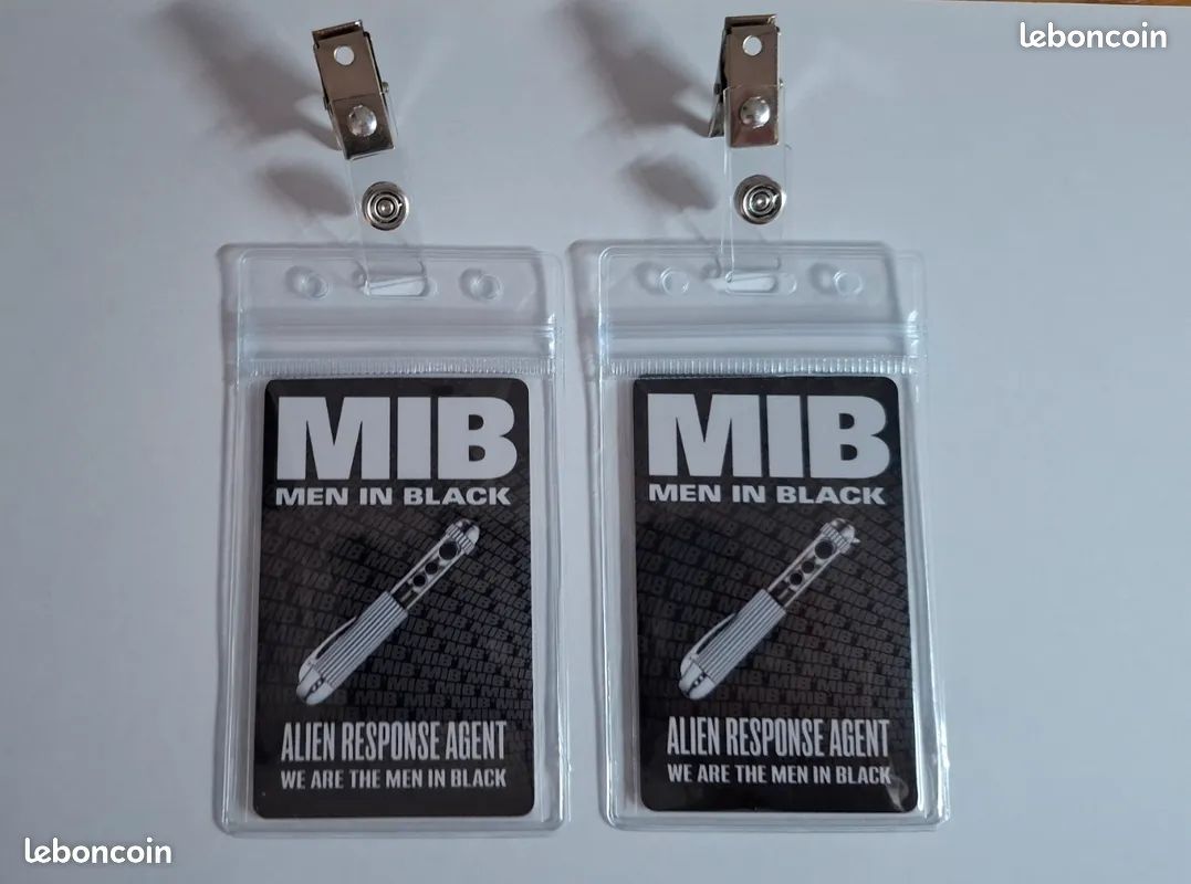 2 id badges carte MIB de L'agent J et K (image 2)