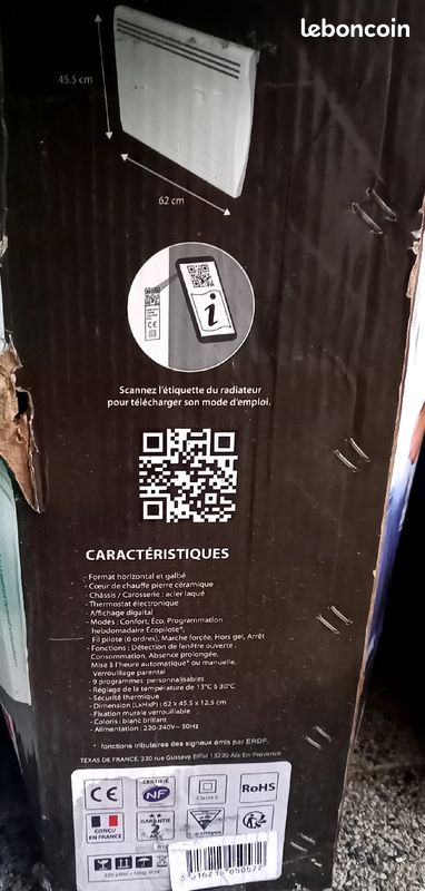 Carrera Radiateur à Inertie en pierre ceramique 1000W (image 9)