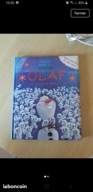 Livre reine des neiges olaf (image 1)