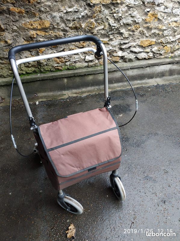 Chariot shopping rollator 4 roues (image 2)