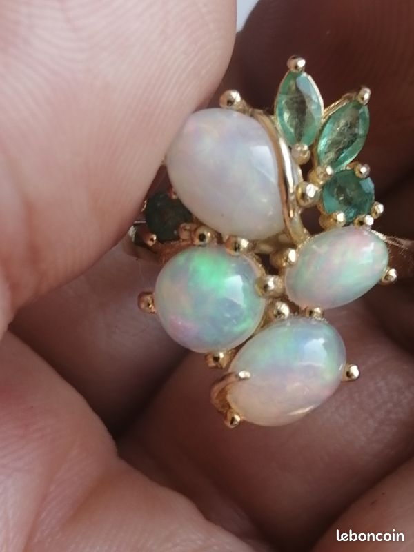 Bague en opales et vermeil (image 1)