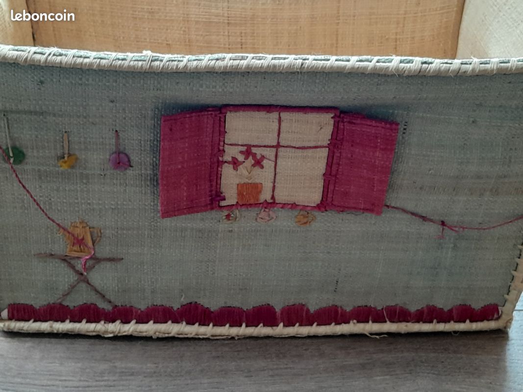 Coffre à jouets en osier (image 1)