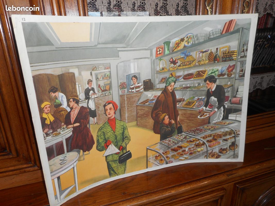 Affiche scolaire 7 Les feuilles 8 Les fruits - Rossignol - - boutique en ligne de brocante