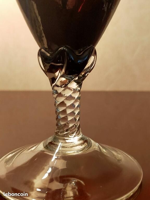 Carafe en verre de Murano avec bouchon + 4 verres colorés – années 60 (image 11)