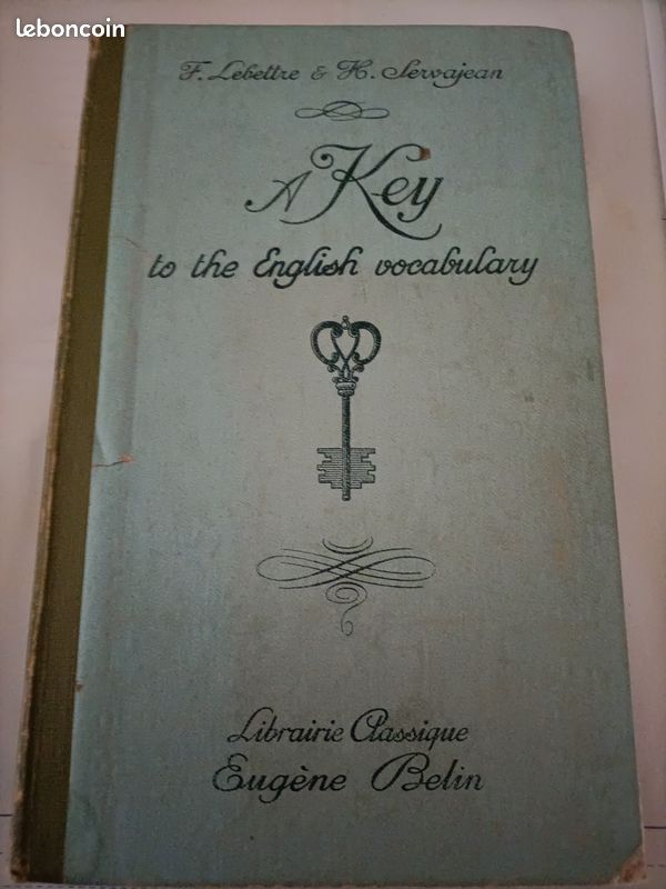 Vds livre ancien : A key to the english vocabulary (image 1)