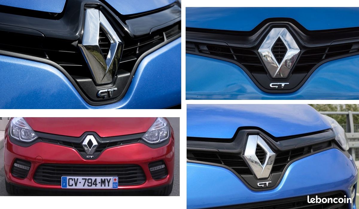 Logo " GT " Renault Sport en métal chromé neuf (image 2)
