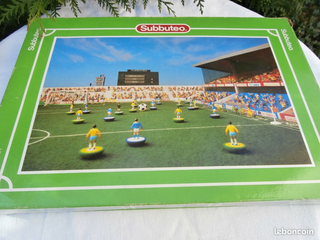 JEU DE FOOTBALL SUBBUTEO ancien EN BOITE foot nantes om rouge bleu EUR 49,99 - PicClick FR