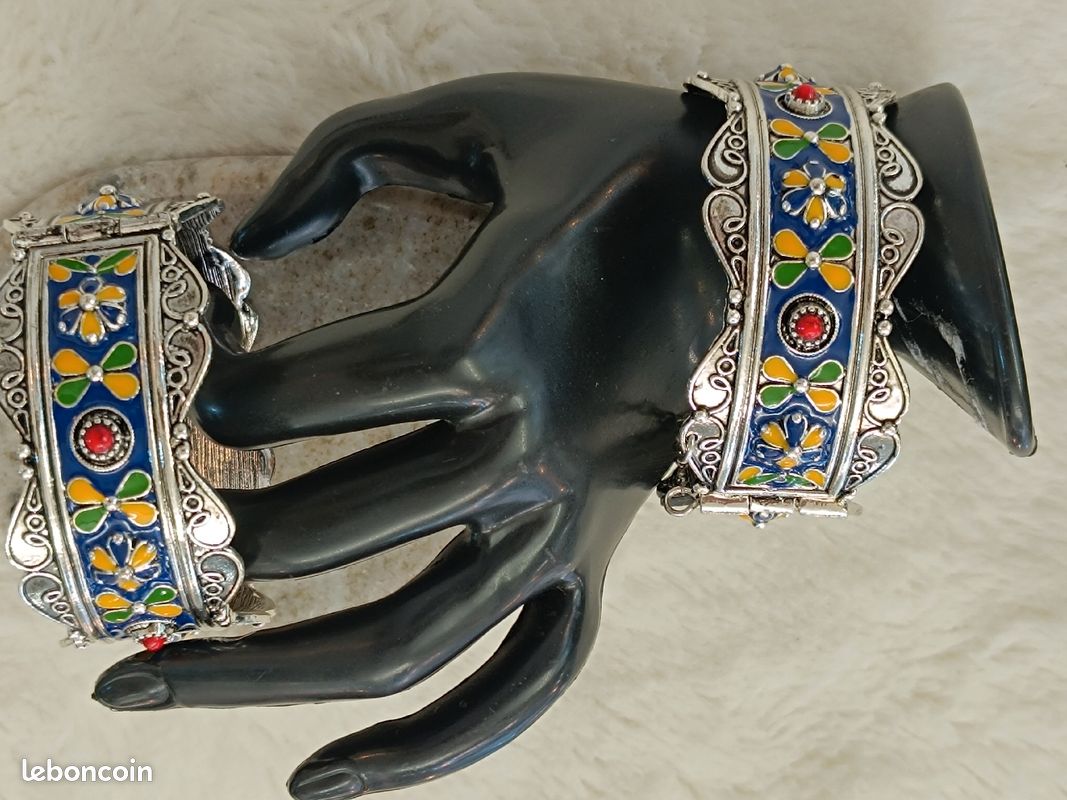 Paire de bracelet berbère imitation bijoux kabyle (image 12)