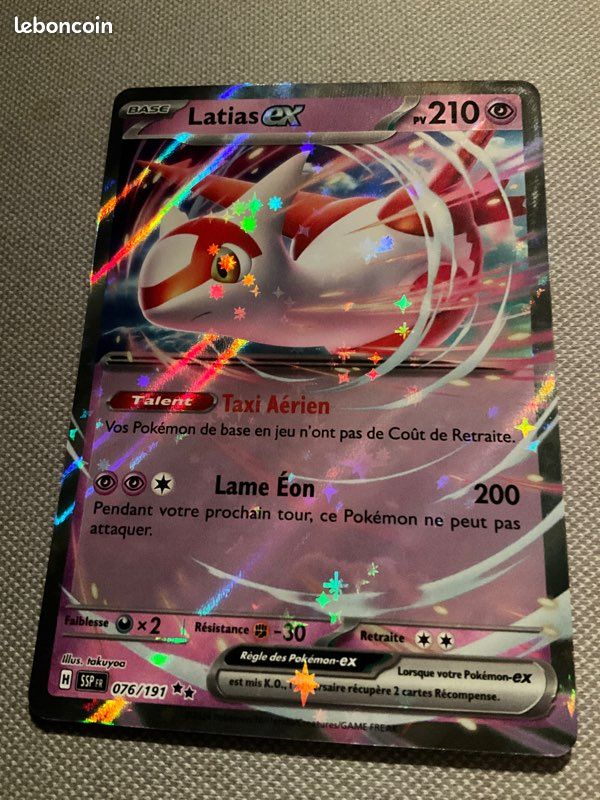 076 191 pokemon card PSA 9 Colorless Eon Blade (200) During your next turn Latias ex 076/191 - Holofoil