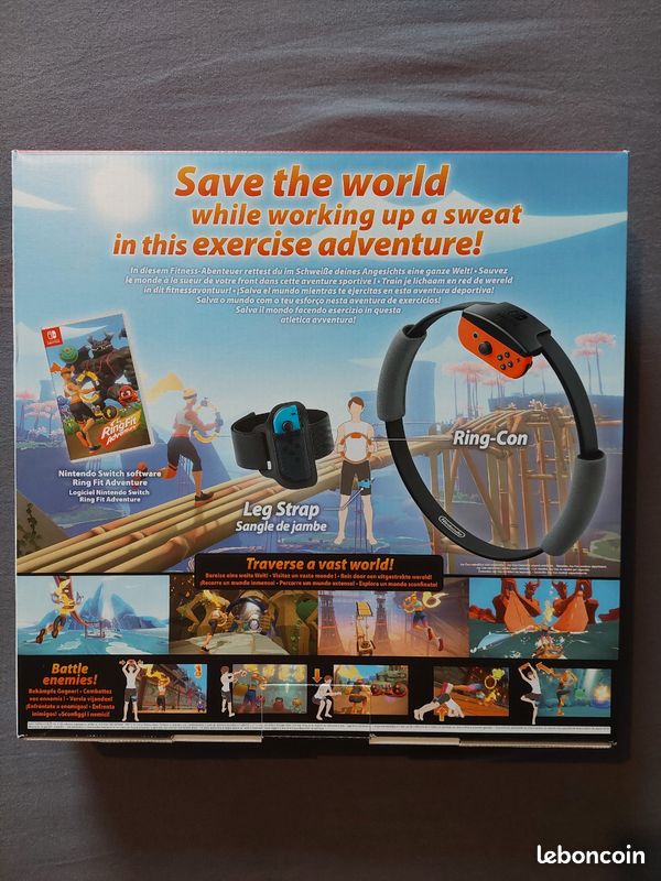 Jeu Switch Ring Fit Adventure dans son emballage (image 2)