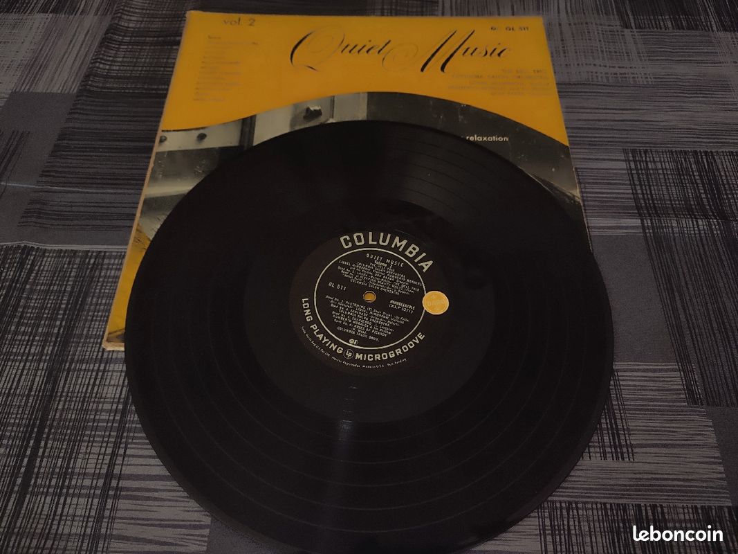Vinyl vintage rare "Quiet Music, the Dell trio Columbia salon Orchestra (image 2)
