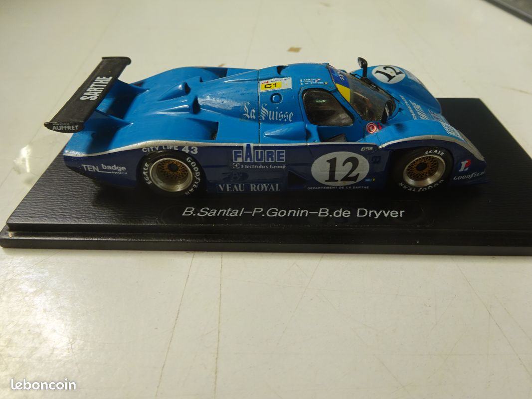 S3535 SPARK 1:43 Cougar C26S #12 24h Le Mans 1991 model car