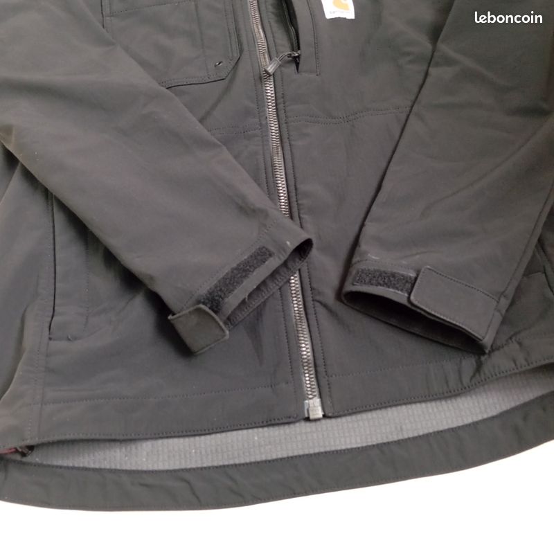 Veste a Capuche Noir Carhartt Pour Homme Taille M. Softshell Carhartt Rain Defender (image 3)