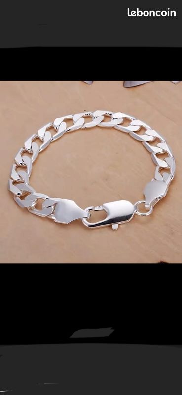 Gourmette homme argent 925 neuf (image 1)