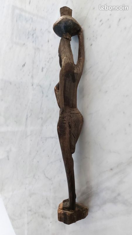 Statuette bois vintage année 60/70 (image 3)