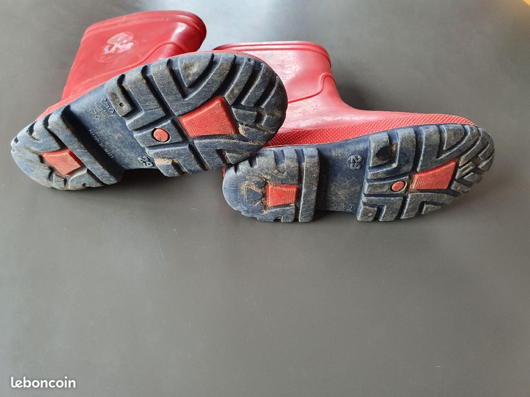 Bottes enfants taille 29 rouges (image 3)