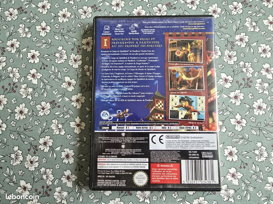 Harry Potter : Coupe du monde de quidditch Gamecube Français PAL (image 2)