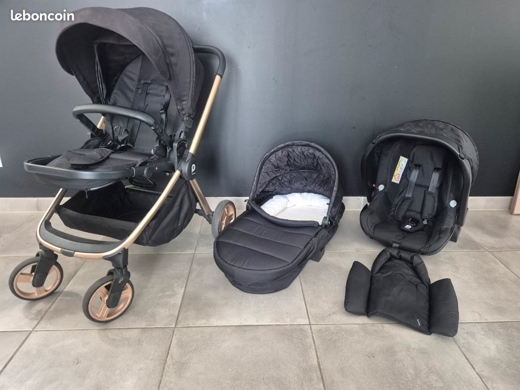 Poussette Trio Tessa – Complète, pratique et évolutive premaman