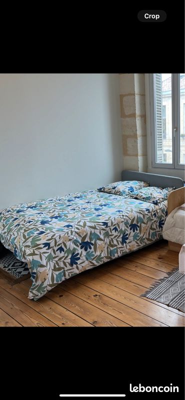 Vente d'un nouveau lit IKEA 140x200 (Cadre de lit inclus) (image 1)