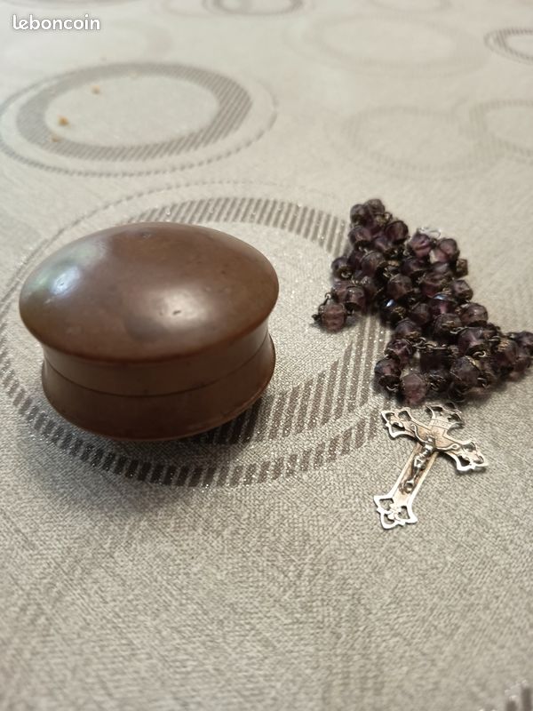 Chapelet ancien en argent avec sa boîte (image 16)