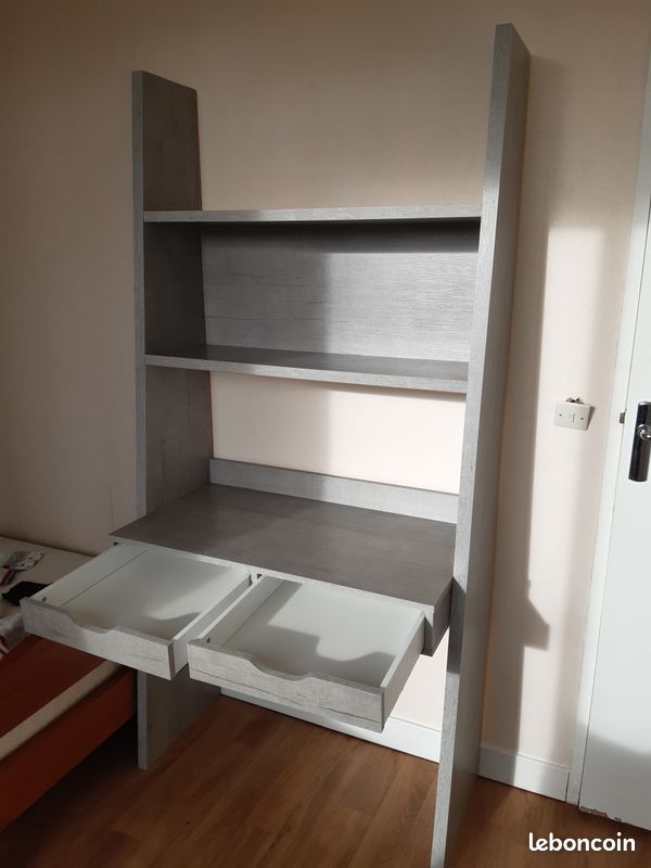 Bureau Étagère Grise (image 4)