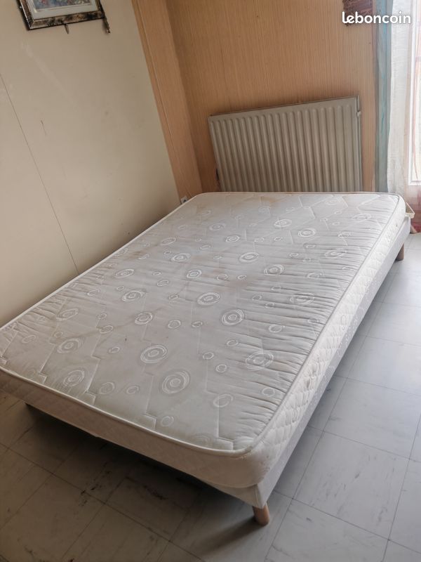 Ensemble Lit double (Sommier + Matelas) – 140x190 cm (image 3)