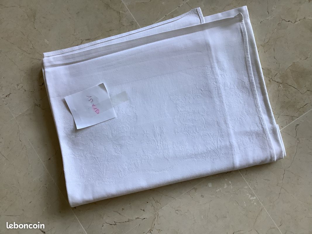 Nappe coton blanc (image 1)