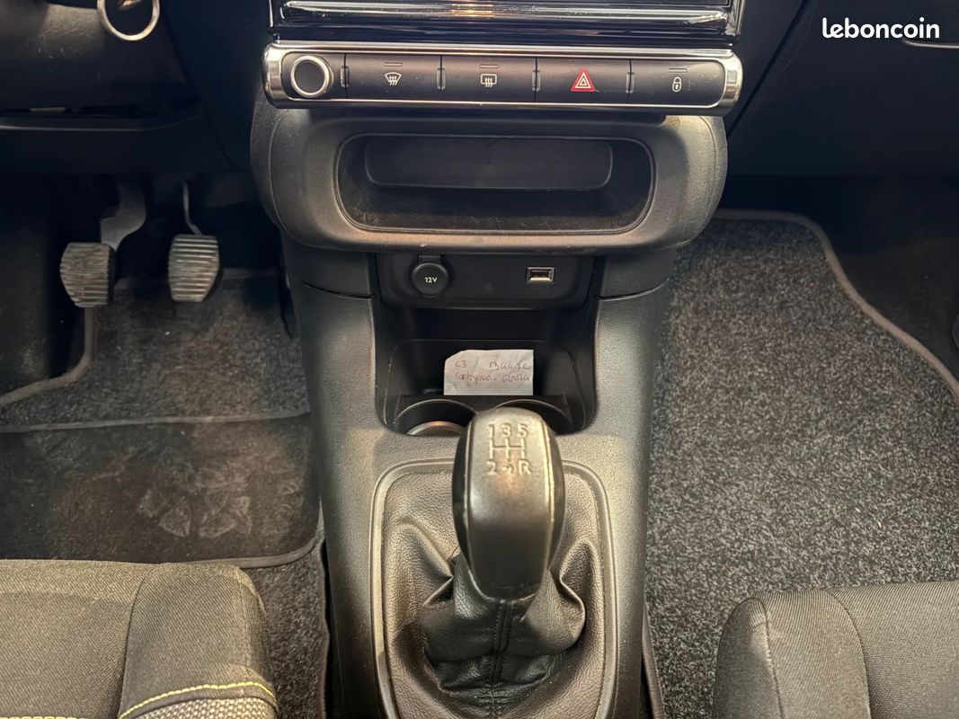CITROEN C3 1.5 D 102ch FEEL - 2019 - Phares LED - Bluetooth - Climatisation - Régulateur de vitesse - GPS (image 22)