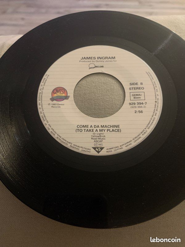 James Ingram 45Tours vinyle Yah mo b there (image 4)