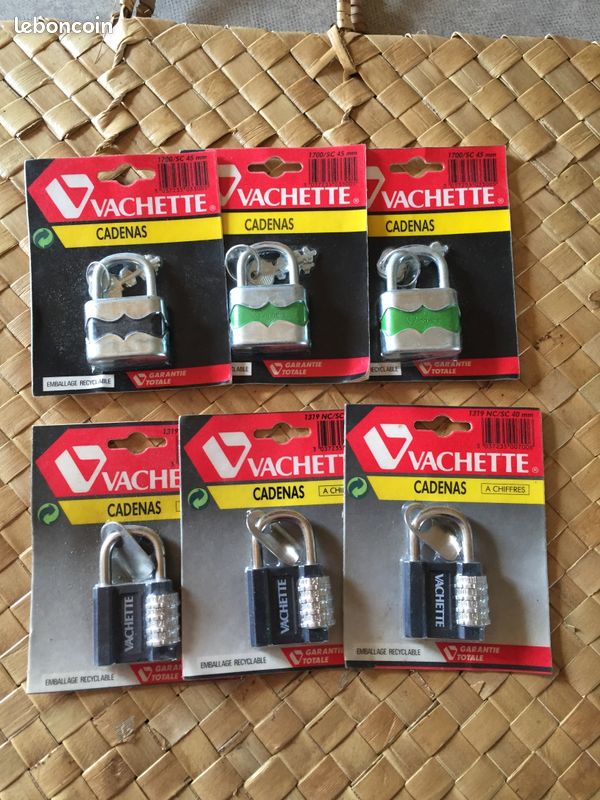 Cadenas Vachette à clé ou à code (image 1)