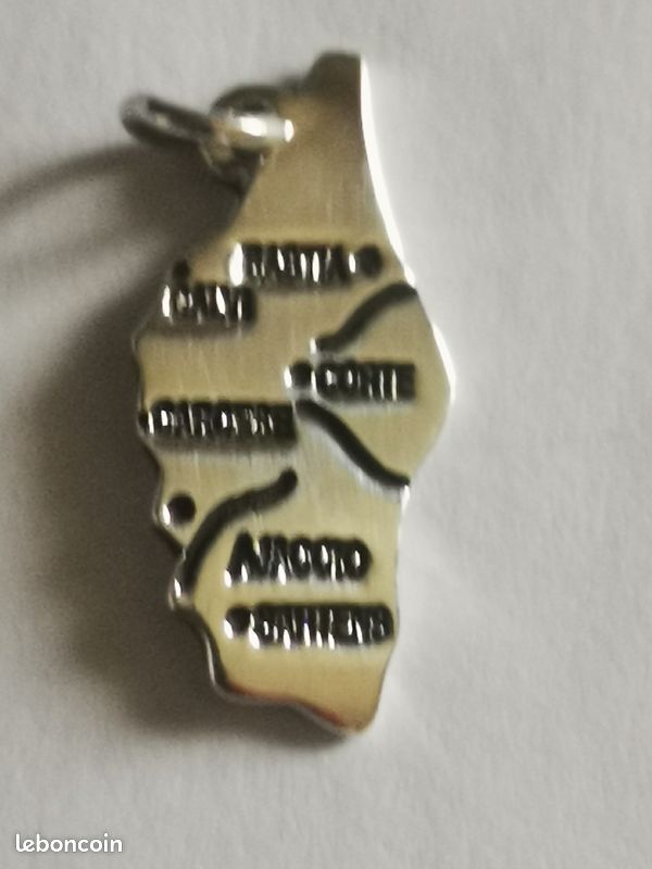 Pendentif Argent Massif Corse - Sans Marque Neuf Avec Étiquettes