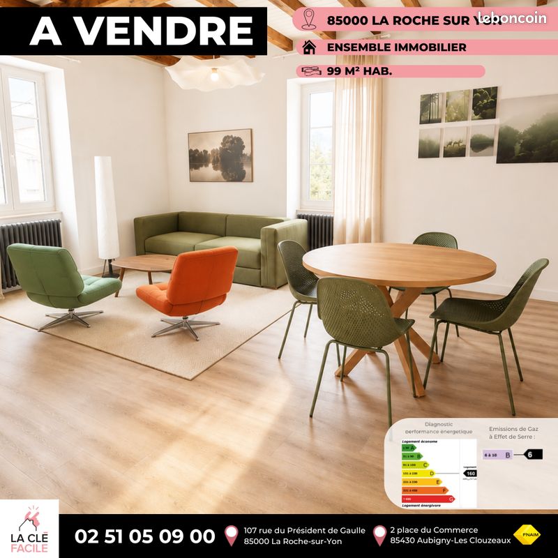 Immeuble 99 m² · à La Roche-sur-Yon · 99 m² · 367 000 €