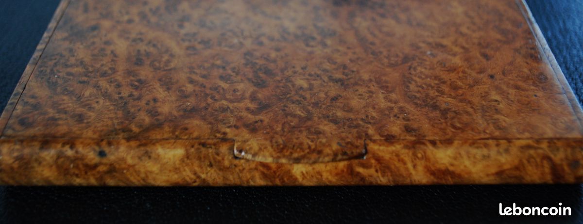 Petite boite de bureau époque art déco en loupe de thuya en excellent état (image 11)