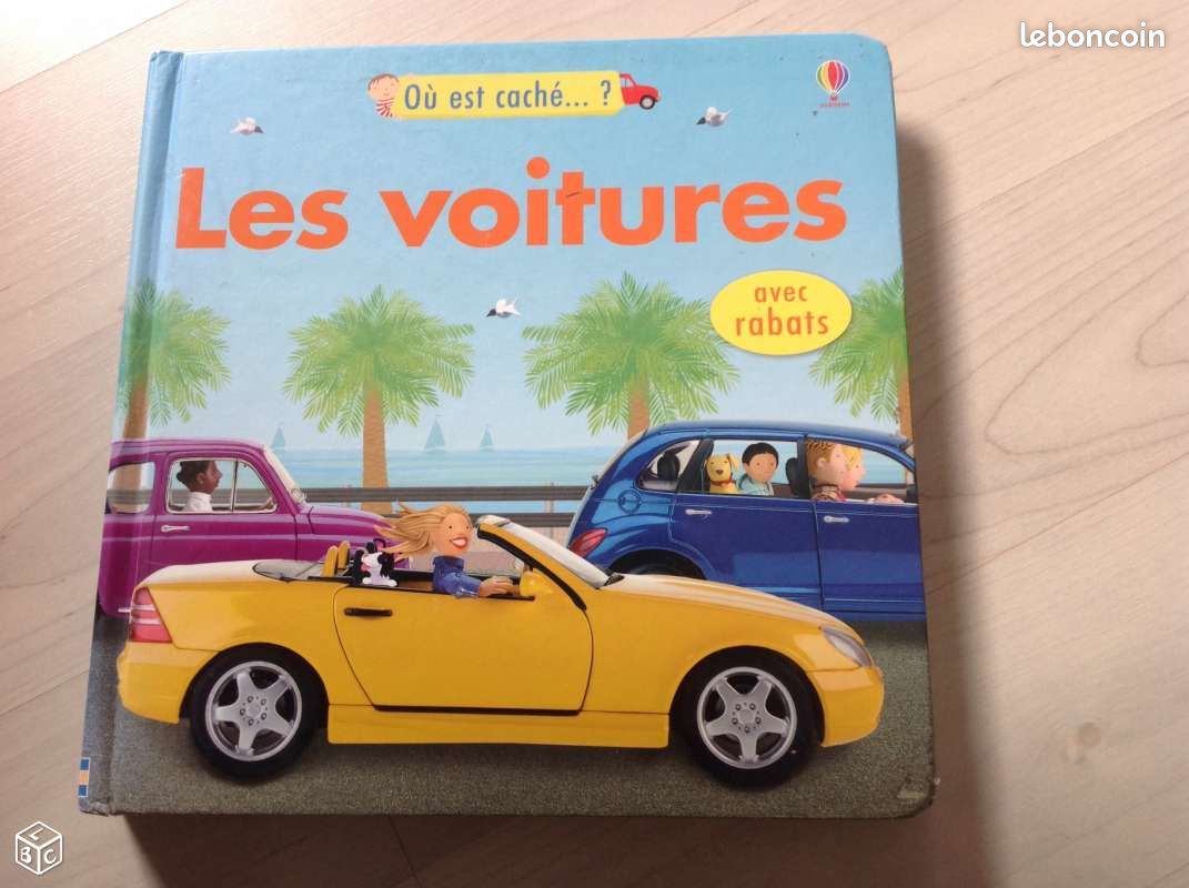 Livre enfant avec rabats "les voitures" (image 1)