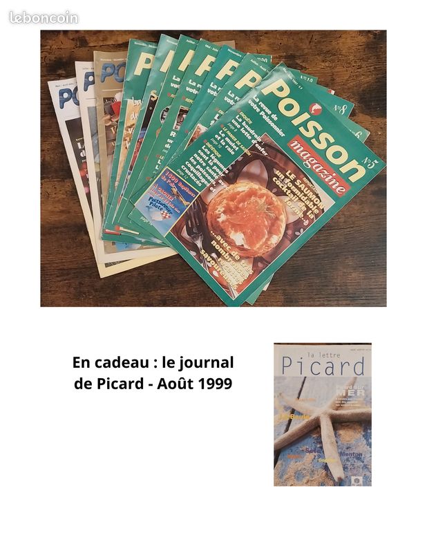 Lot de 10 n° de Poisson Magazine de 1997 à 2004 + 🎁 (image 1)