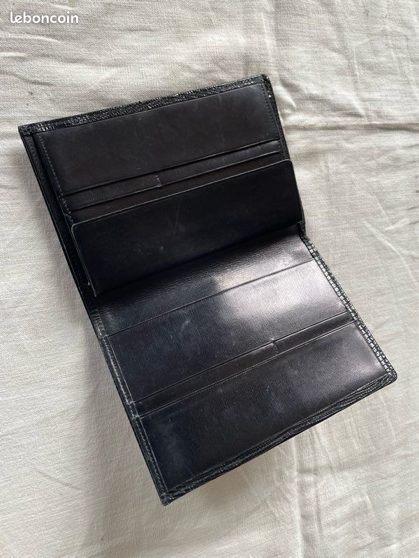 Portefeuille Homme Noir Aspect Cuir - Neuf Sans étiquette - Poche Intérieure - Simili Cuir - Département Homme