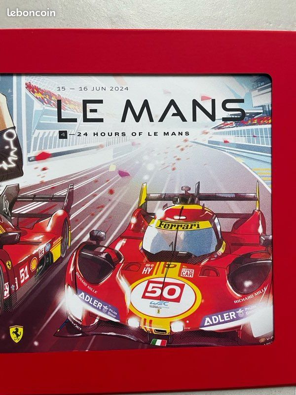 Cartes promo Ferrari Le Mans 2024 vainqueur 50 et 51 hypercar