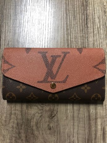 Portefeuille Louis Vuitton sac à main pliant monogramme marron femme  authentique d'occasion Y4507