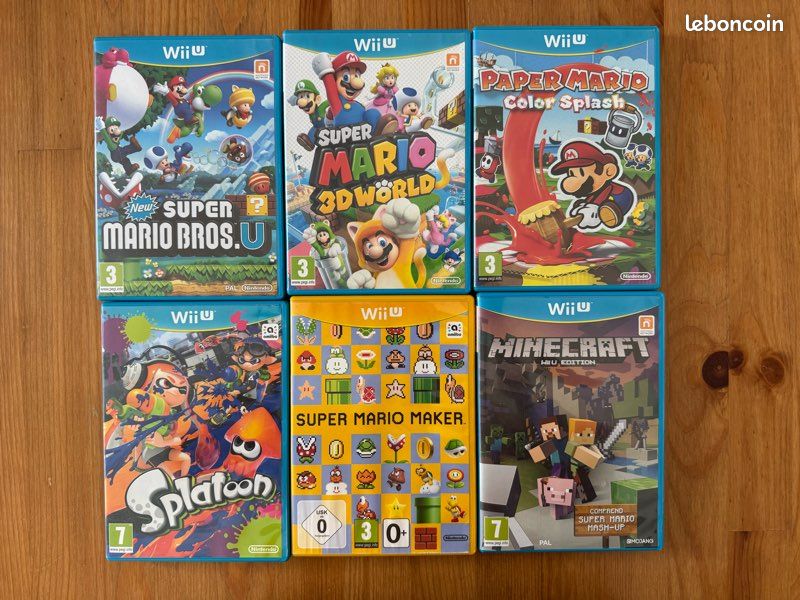 Minecraft New Super Mario Bros Wii Lot De Jeux Wii U (Paper Mario