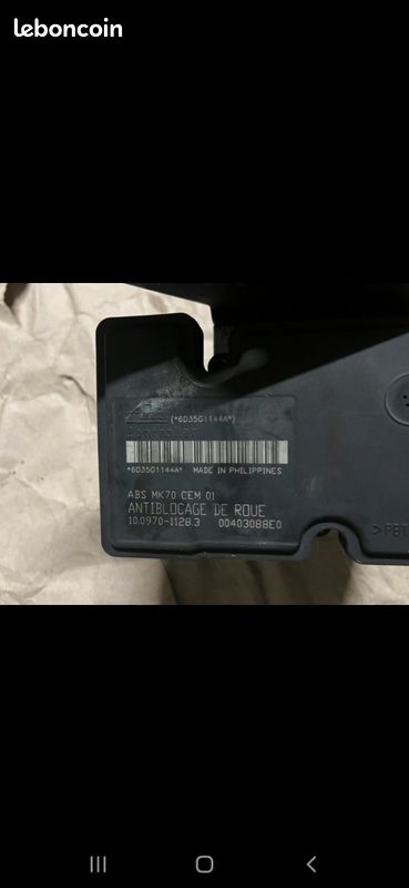 Bloc abs 206 module pompe boitier abs 206 ref 9659136980 - Équipement auto