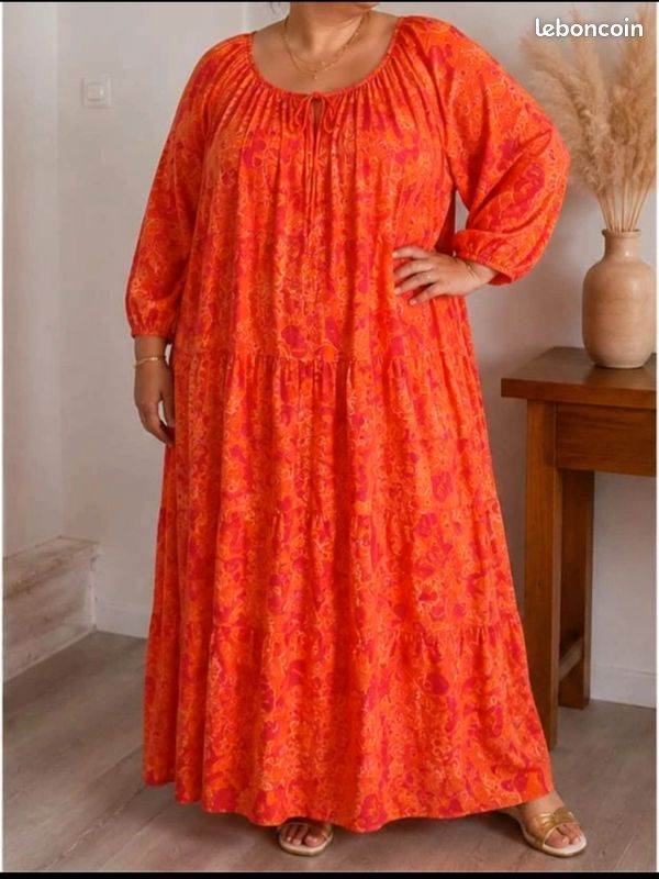 Jolie robe longue style Bohême, grande taille (image 19)