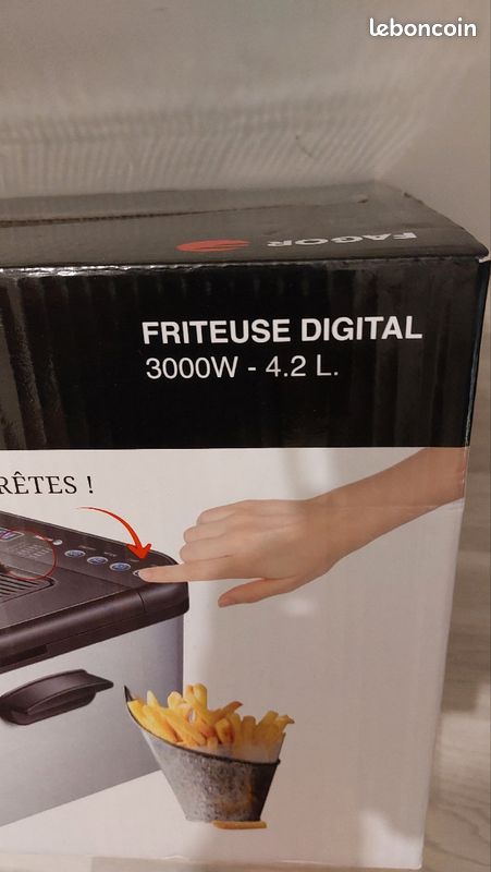 Friteuse digital 3000w_4.2 L marque FAGOR neuf (image 2)